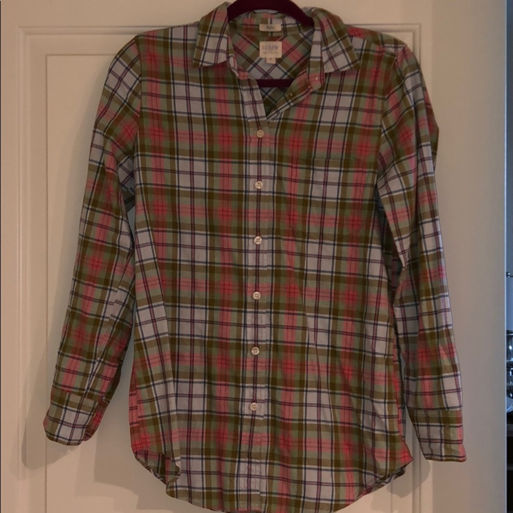 Jcrew plaid top